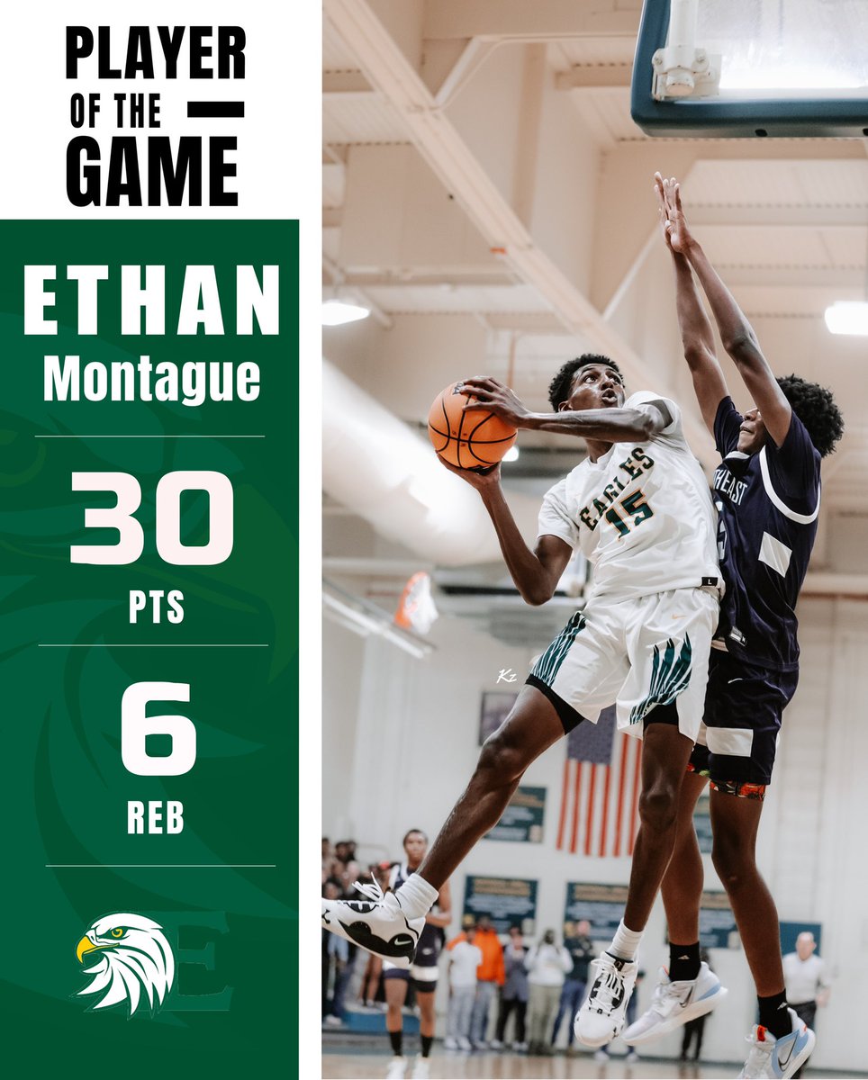 Enloe Wins! 🦅🏀

The Eagles won a great game inside The Nest, behind a monster game from Ethan Montague.

Enloe is now 5-0 on the season.