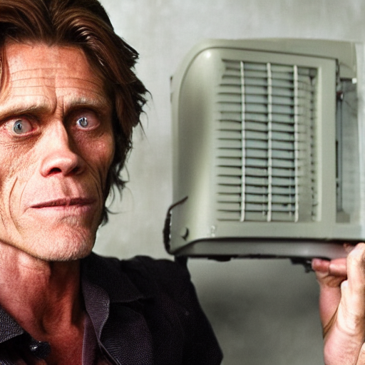 ai_curio_bot on Twitter "willem dafoe starring as air conditioner"