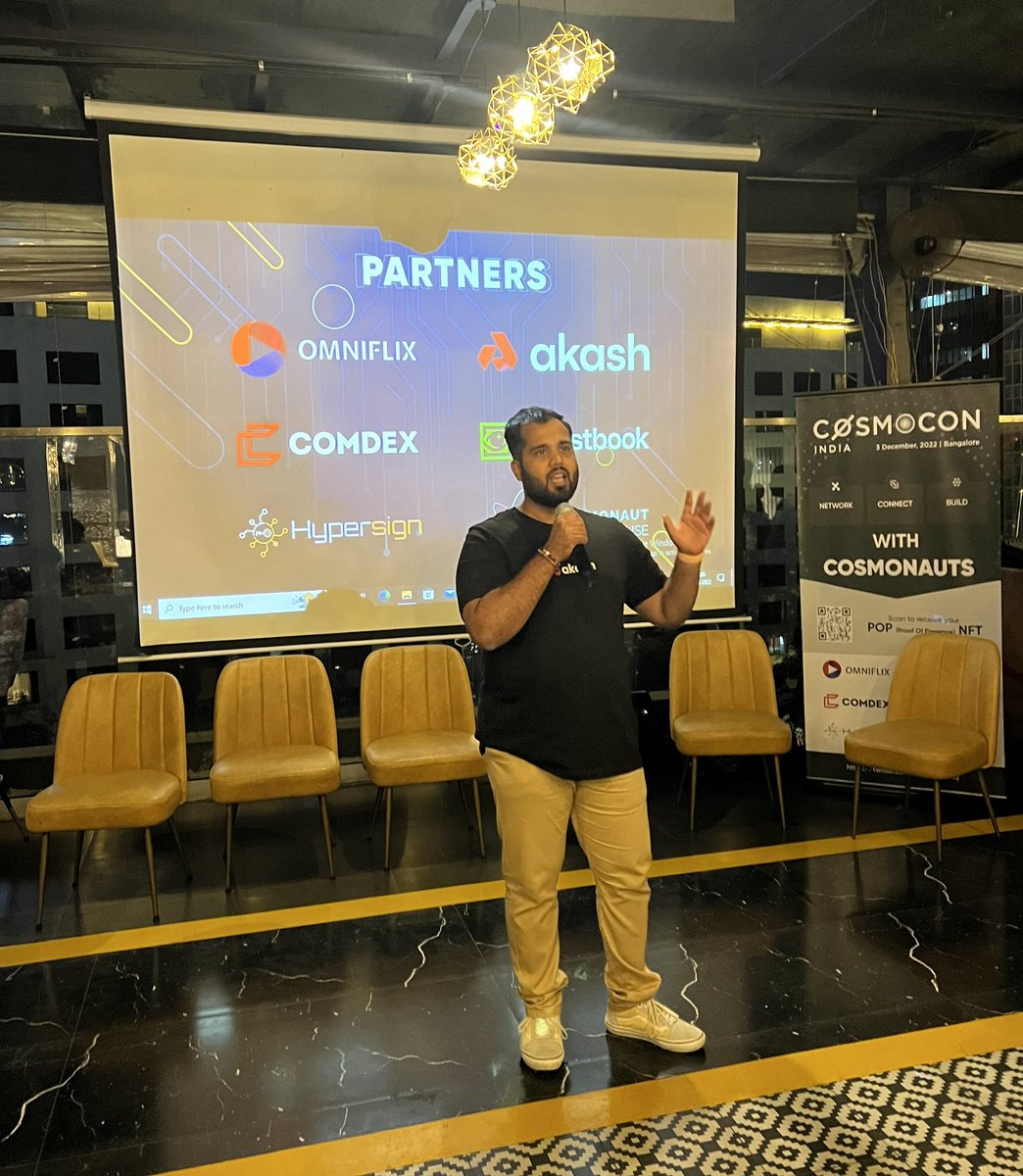 Ali_the_Curios's tweet photo. We are building the @cosmos community in India 1 step at a time 💪

To all my fellows in @ETHIndiaco, come explore Cosmos. Soverign App Chains with Interoperability is the future!!! 🚀🚀🚀 https://t.co/X54cbtSKcB