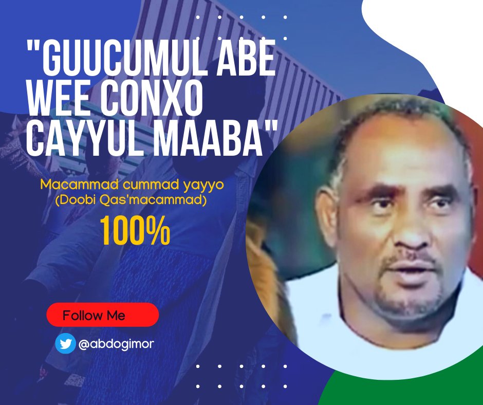 abdogimor's tweet photo. #RAAQISA Missilah Raqtu wayta Qangara.
Long Life #Doobi #QasMacammad
#RetweeetPlease
#Qafar #Afar #Ethiopia #Ethiopian https://t.co/DrAI9biipw