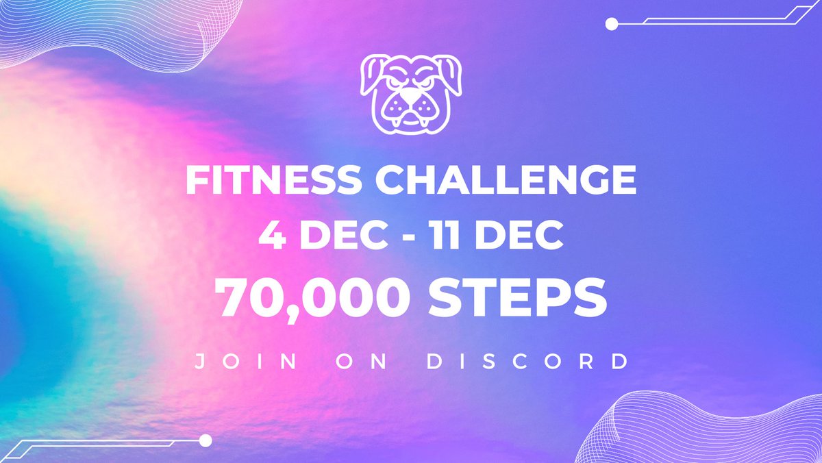 Like promised - your weekly fitness challenges start tomorrow! 70,000 steps is the goal for the week starting tomorrow. Post daily fitness tracker screenshots in discord. Who's up for the challenge? RT to get others in! #fitness  #HederaNFTs #hbar