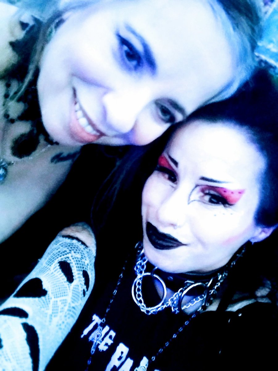 ghastlycrumb_dj's tweet photo. Actually my 4 favorite pics involve being among friends that are near and supporting friends who may be far in physical miles but are close to my π€ #amigoths #dinogoth https://t.co/1VSbyw0htI