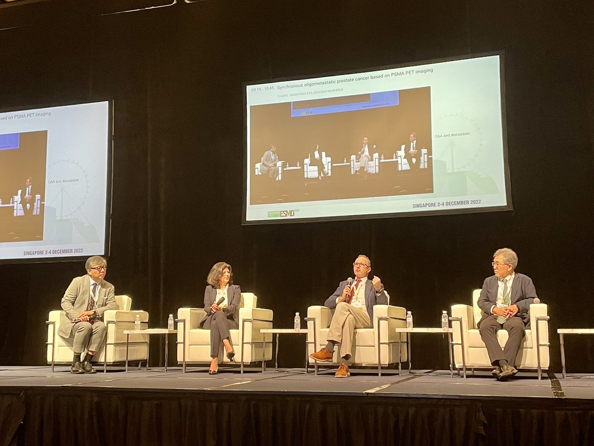Lisa Pickering (@lisapic) on Twitter photo Great presentations and discussion at the GU MDT session! Oligometastatic prostate cancer by PSMA PET. #ESMOAsia22 #myESMO
<a href="/dmukherji/">Deborah Mukherji</a> <a href="/DrMHofman/">Michael Hofman</a> <a href="/AOmlin/">aurelius omlin</a> Great presentations and discussion at the GU MDT session! Oligometastatic prostate cancer by PSMA PET. #ESMOAsia22 #myESMO
<a href="/dmukherji/">Deborah Mukherji</a> <a href="/DrMHofman/">Michael Hofman</a> <a href="/AOmlin/">aurelius omlin</a>