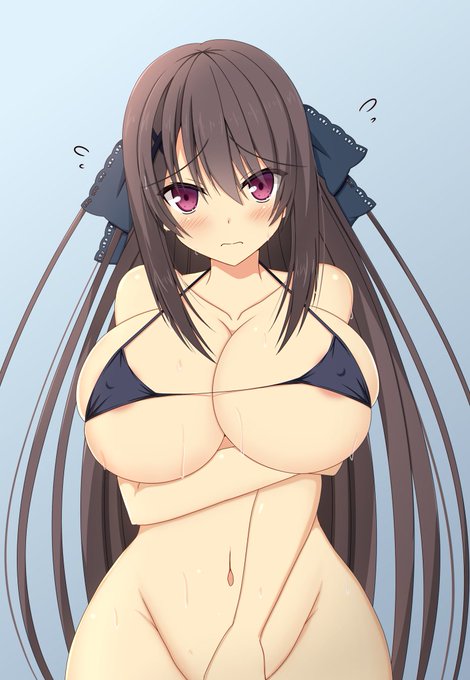 去年の水着が小さくて困ってるみさき 