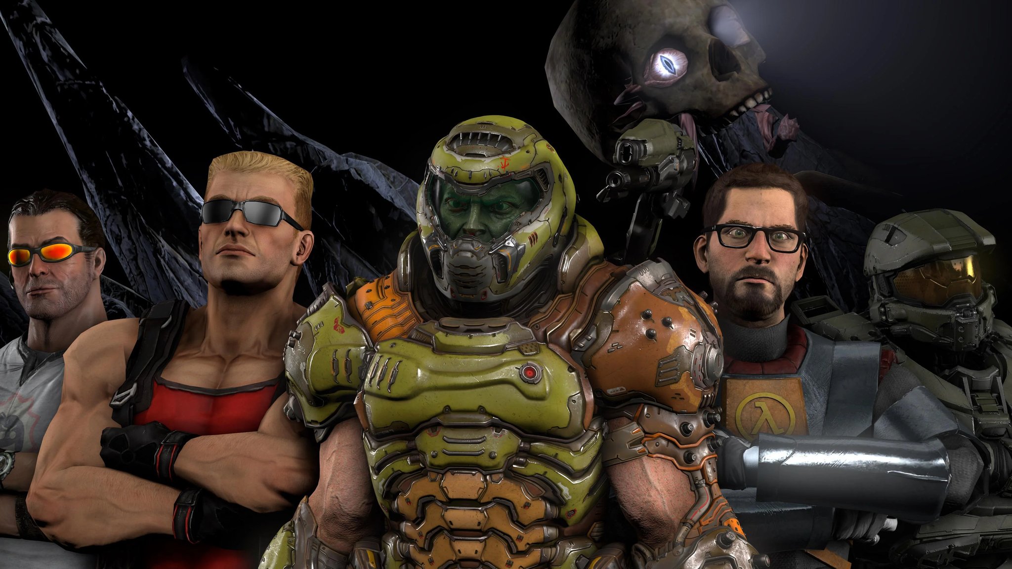 Peter Walt on Twitter "ShiinaBR Duke Nukem, Doomguy & Master Chief