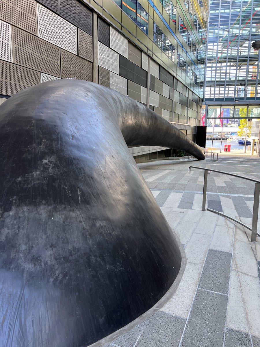 Discovered this huge sculptural form in Melbourne, Docklands last week. Surprise to see it suddenly. #publicsculpture