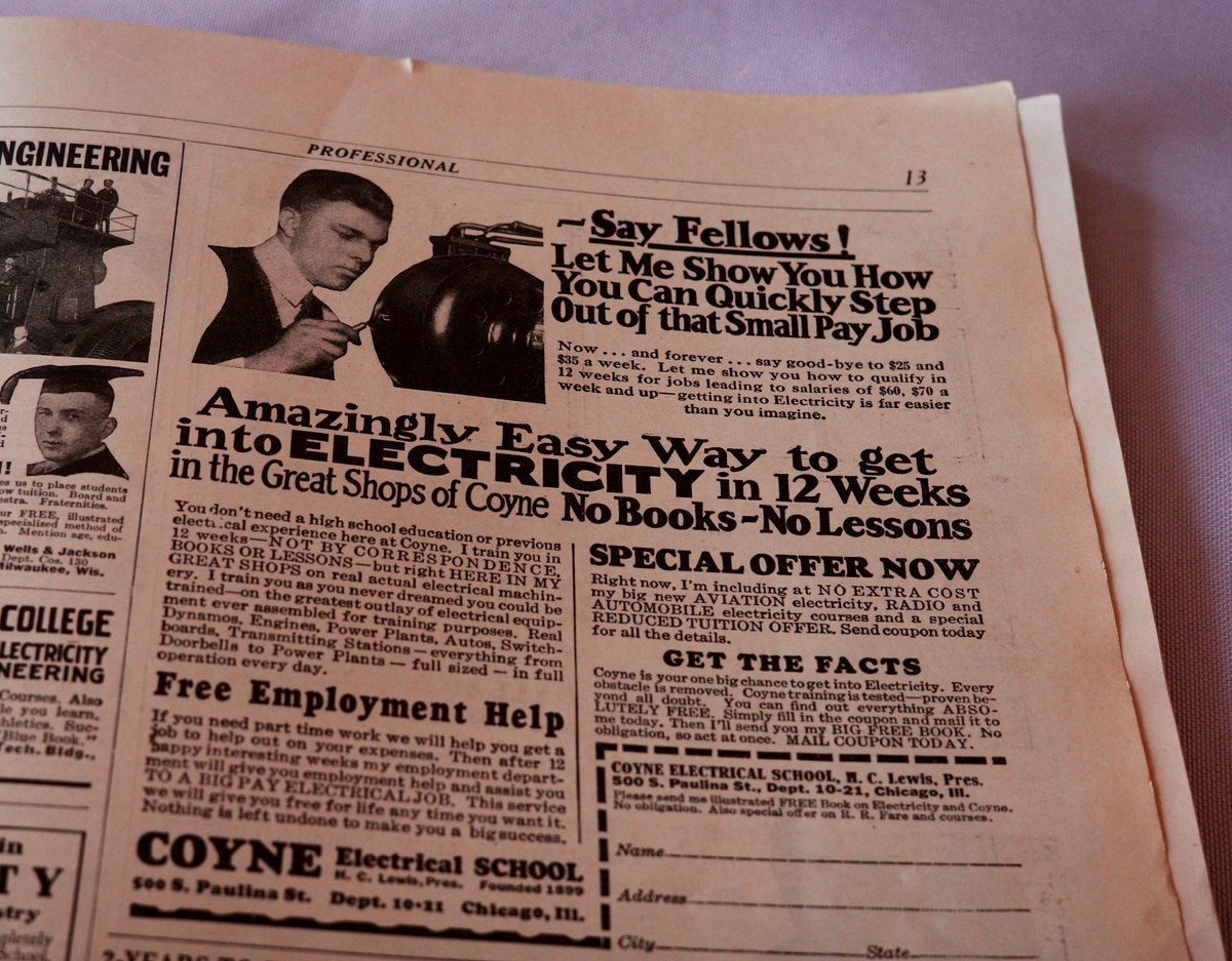 Ivan Zhao on Twitter "Coding bootcamp ads from a 1930 Cosmopolitan