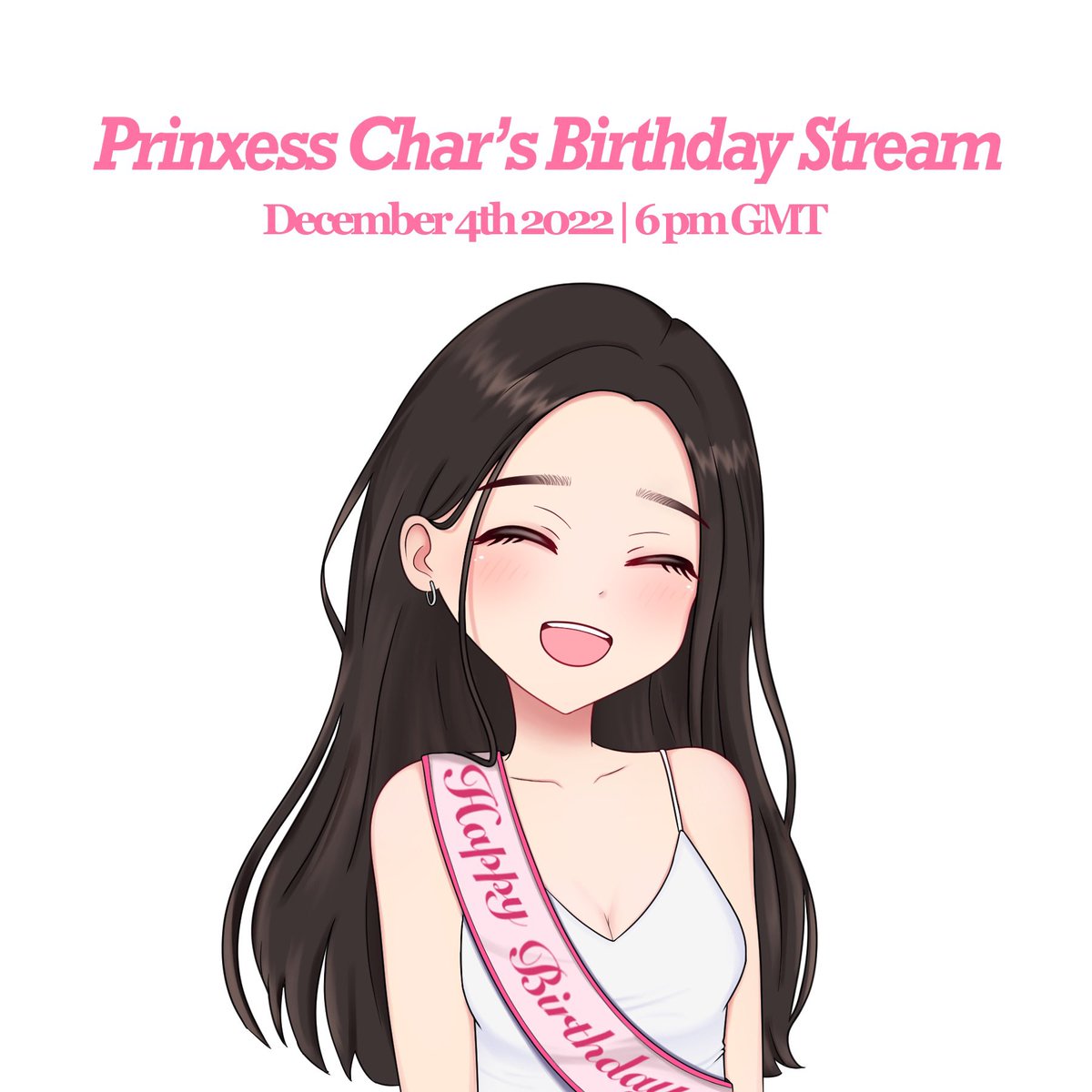 PrinxessChar's tweet photo. come join my 22nd birthday stream!! I can’t wait to see everyone 🥰🎂❤️✨💗
art: @YichiArt https://t.co/bB9QcRcFOP
