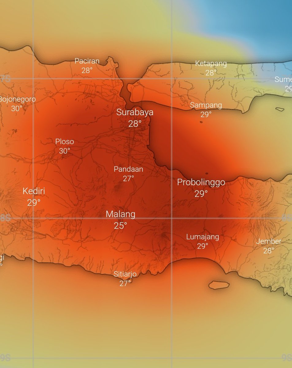 Citra deteksi sebaran SO2 gunung #Semeru dari aktifitas vulkanik pagi hari tadi hingga saat ini pukul 09:50 WIB 04-desember-2022.
Patuhi jarak/zona aman bahaya semeru.
Cc: <a href="/info_semeru/">INFO SEMERU 🌋</a> <a href="/e100ss/">Radio Suara Surabaya</a> <a href="/RadioElshinta/">Radio Elshinta</a>