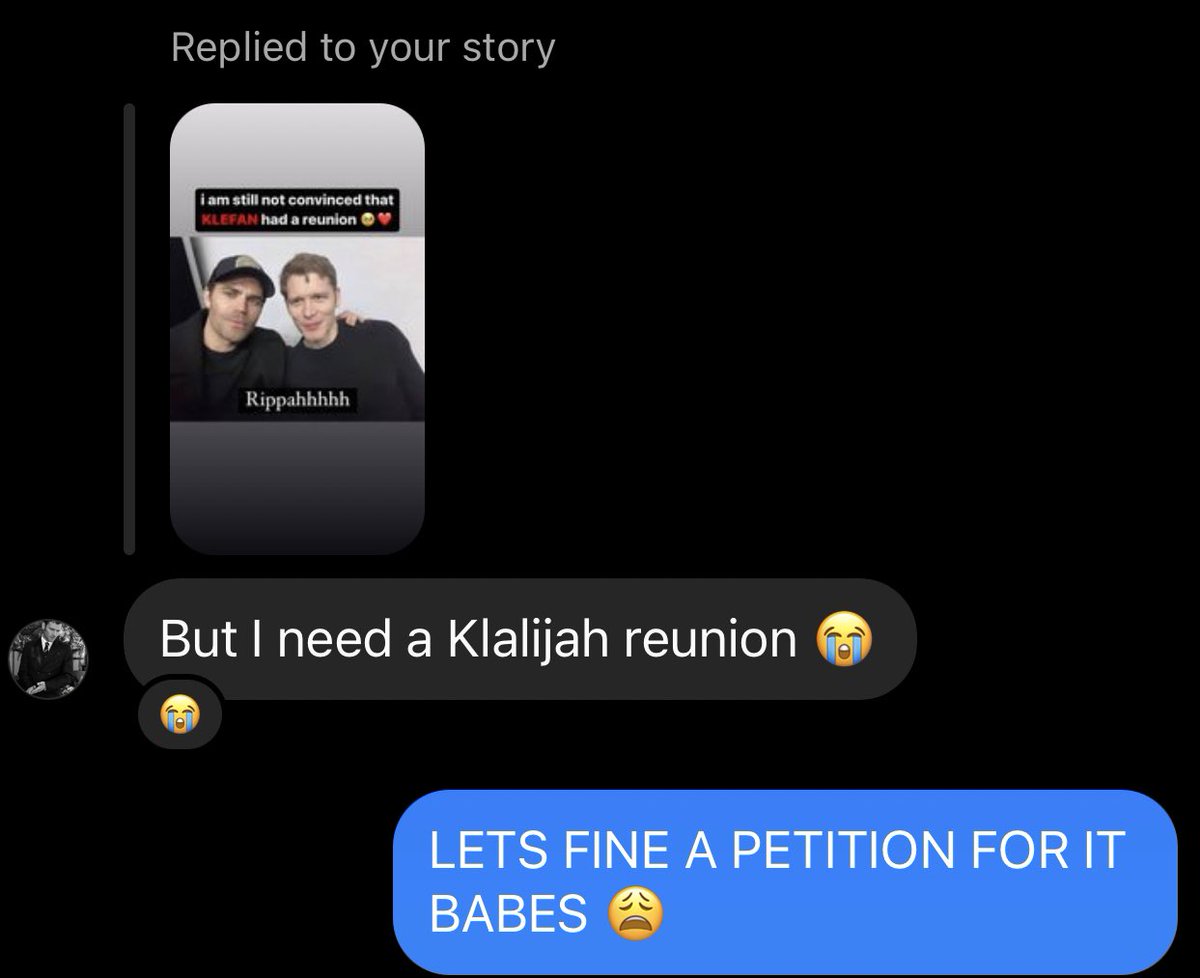 IshikaChhibber's tweet photo. what do i/ we have to do for getting @danieljgillies and @JosephMorgan together once again ? we all are crying bloody tears and want our #klelijah #doseph reunion 🥺 https://t.co/hOE0BUAvU4