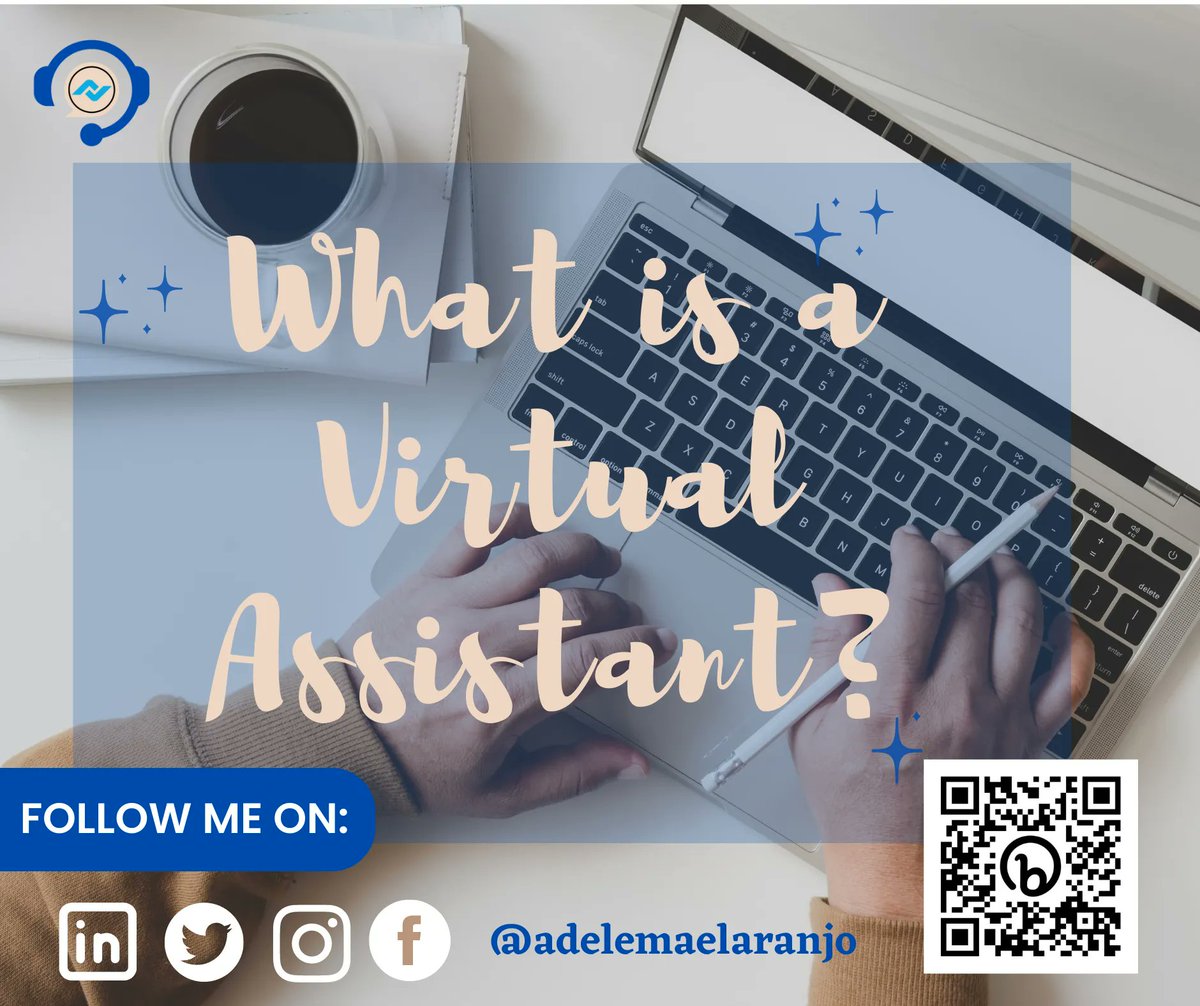 just_adeleL's tweet photo. What is a virtual assistant? 🤔

💡A Virtual Assistant, or VA 👨💻 for short, is generally self-employed and provides professional administrative, technical, or creative assistance to clients 👨💼 remotely from a home 🏠 office.

#services
#freelancer
#remotejobs
#digitamarketing https://t.co/4nC51N4vWB