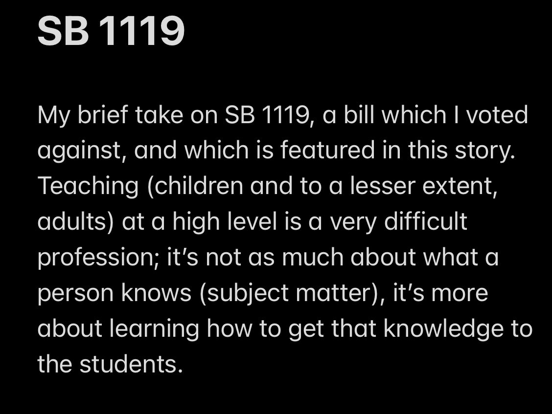 jacobrosecrants's tweet photo. My take on SB 1119…a brief 🧵 1/4 https://t.co/FmqlfsVpHP