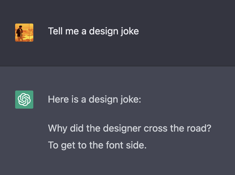 sikhspack's tweet photo. On today's episode of Design Humor with ChatGPT https://t.co/GL5PG22YqM