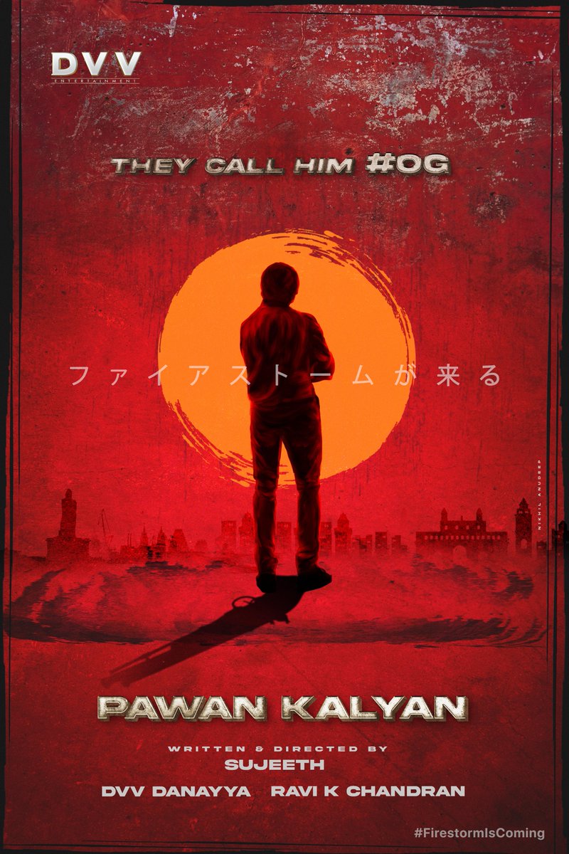 DVV Entertainment (@dvvmovies) on Twitter photo We are extremely elated to associate with <a href="/PawanKalyan/">Pawan Kalyan</a> Garu, for our next production.⚡️⭐️
Directed by @SujeethSign, DOP by @DOP007.
#FirestormIsComing 🔥🔥 We are extremely elated to associate with <a href="/PawanKalyan/">Pawan Kalyan</a> Garu, for our next production.⚡️⭐️
Directed by @SujeethSign, DOP by @DOP007.
#FirestormIsComing 🔥🔥