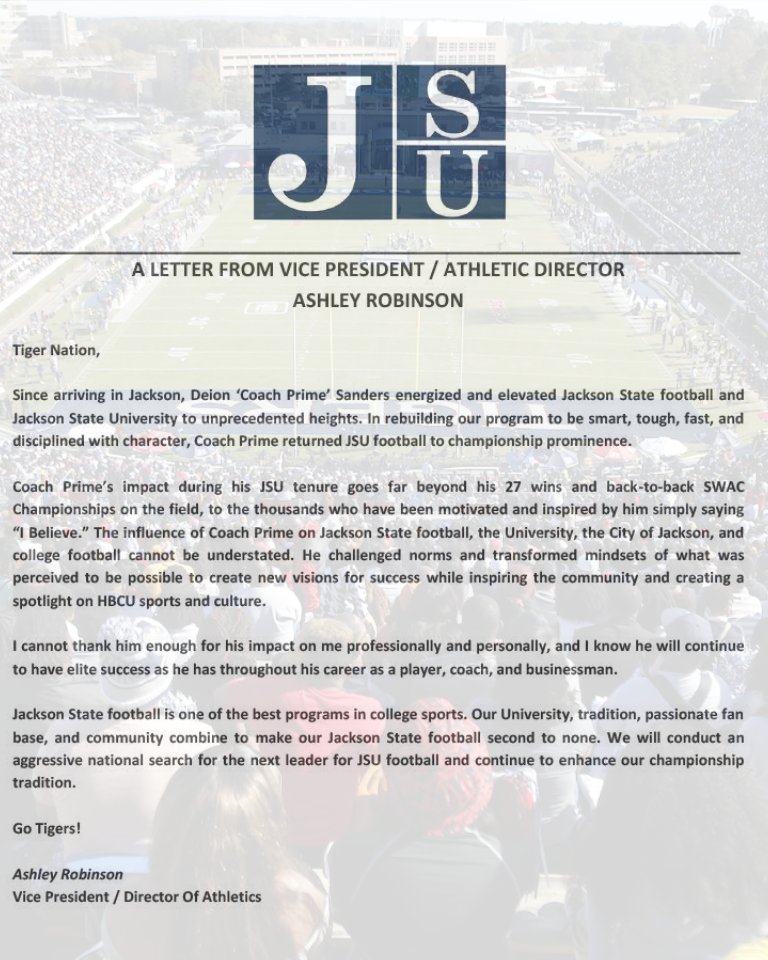Jackson State Athletics (@gojsutigers) on Twitter photo 