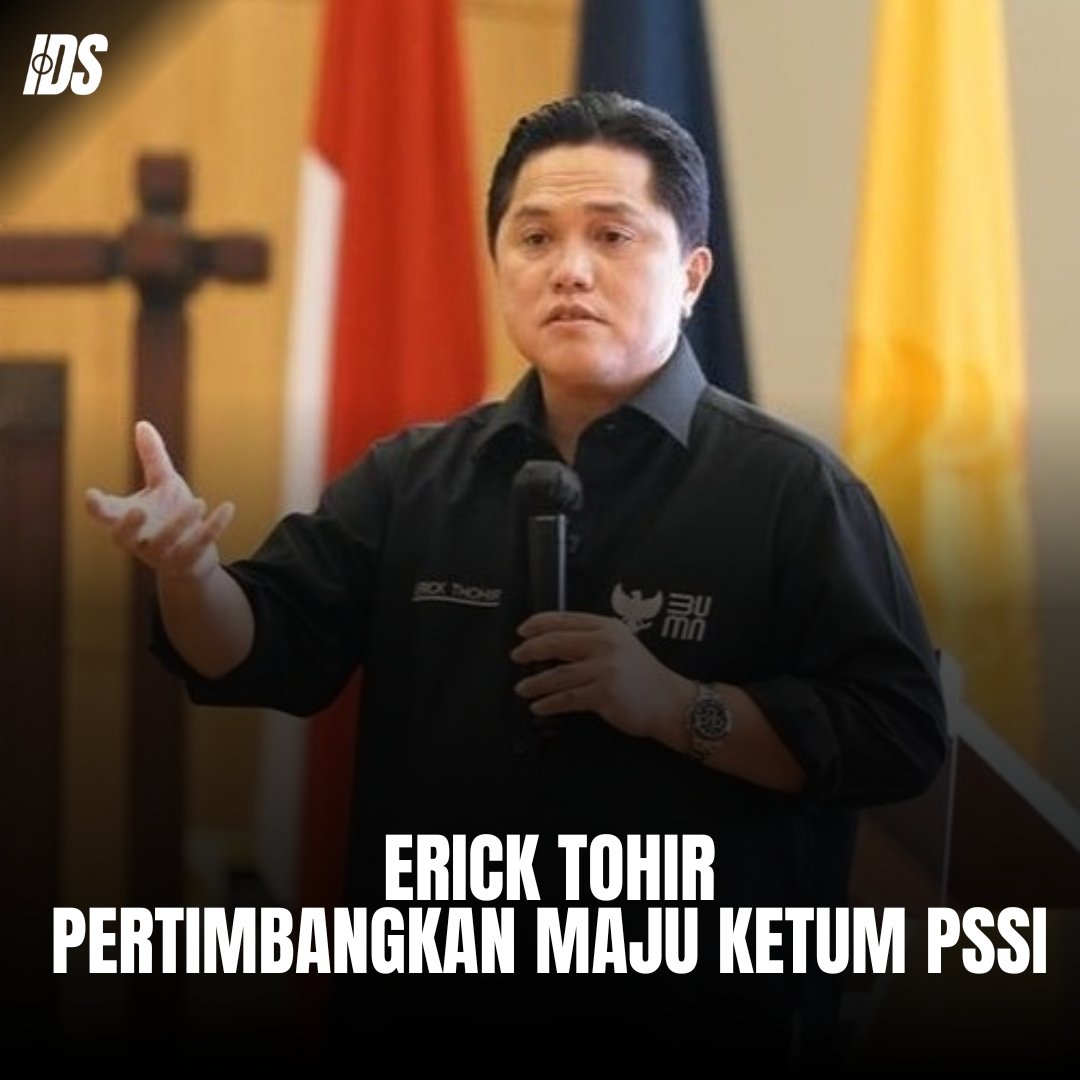 🚨Erick Tohir bersedia maju ke pemilihan Ketua Umum PSSI jika didukung voter.

Apabila terpilih menjadi Ketua Umum PSSI, Erick Thohir berencana membongkar total mulai tata kelola kompetisi, manajemen, hingga Timnas.

vocketfc.com/erick-thohir-p…