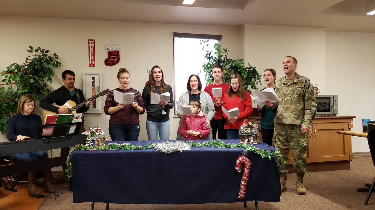 Members of Living Hope Church enjoyed the opportunity to provide Christmas music to the airmen of the Air National Guard's 152nd Airlift Wing in Reno, NV during their lunch today!