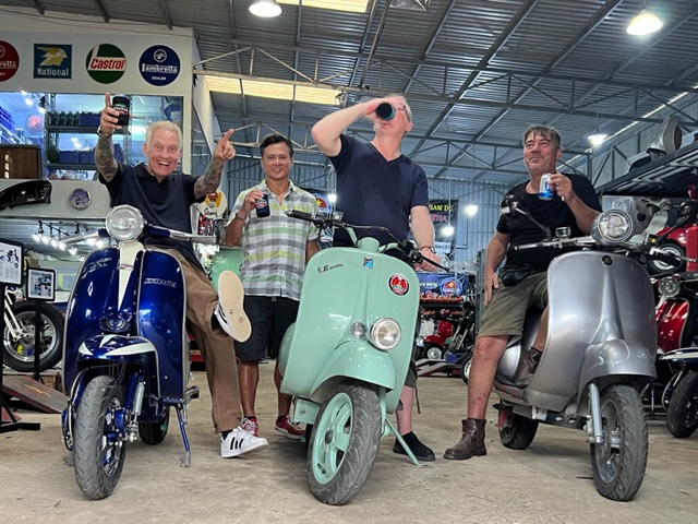 SSCvietnam's tweet photo. A great day yesterday at the SSC Classic EScooter Open Day and Bbq, thanks to all for attending #VTronic #EBretta #GoElectric #72v3000w #SSC #OpenDay #Vintage https://t.co/XYKYRu67C0