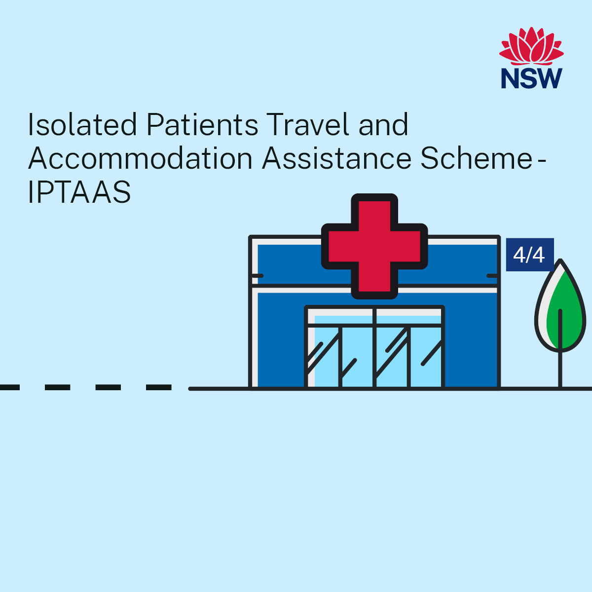 Do you travel long distances for specialised healthcare?

If you travel more than 100km one way or 200km within a week you may be able to claim financial assistance towards travel and accommodation costs.

To find out more call 1800 478 227 or visit iptaas.health.nsw.gov.au/For-patients