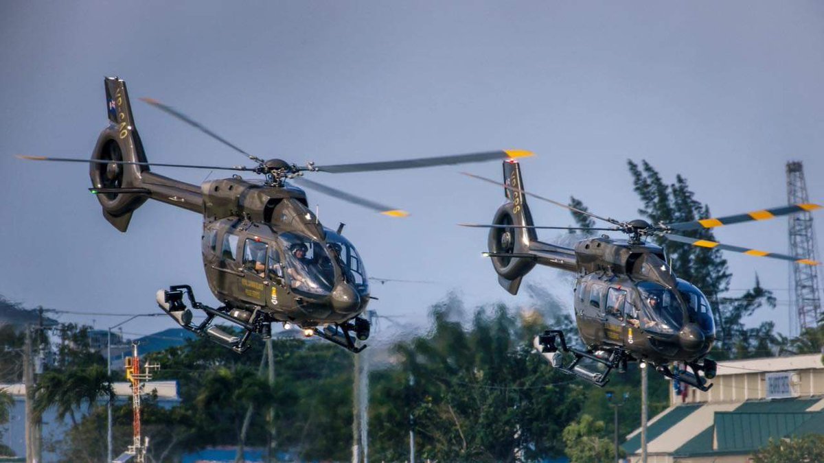 Photo from one of our followers of our take off as two ship formation.  Great to be part of a great show in the Cayman Islands #CaymanStrong #OneTeam