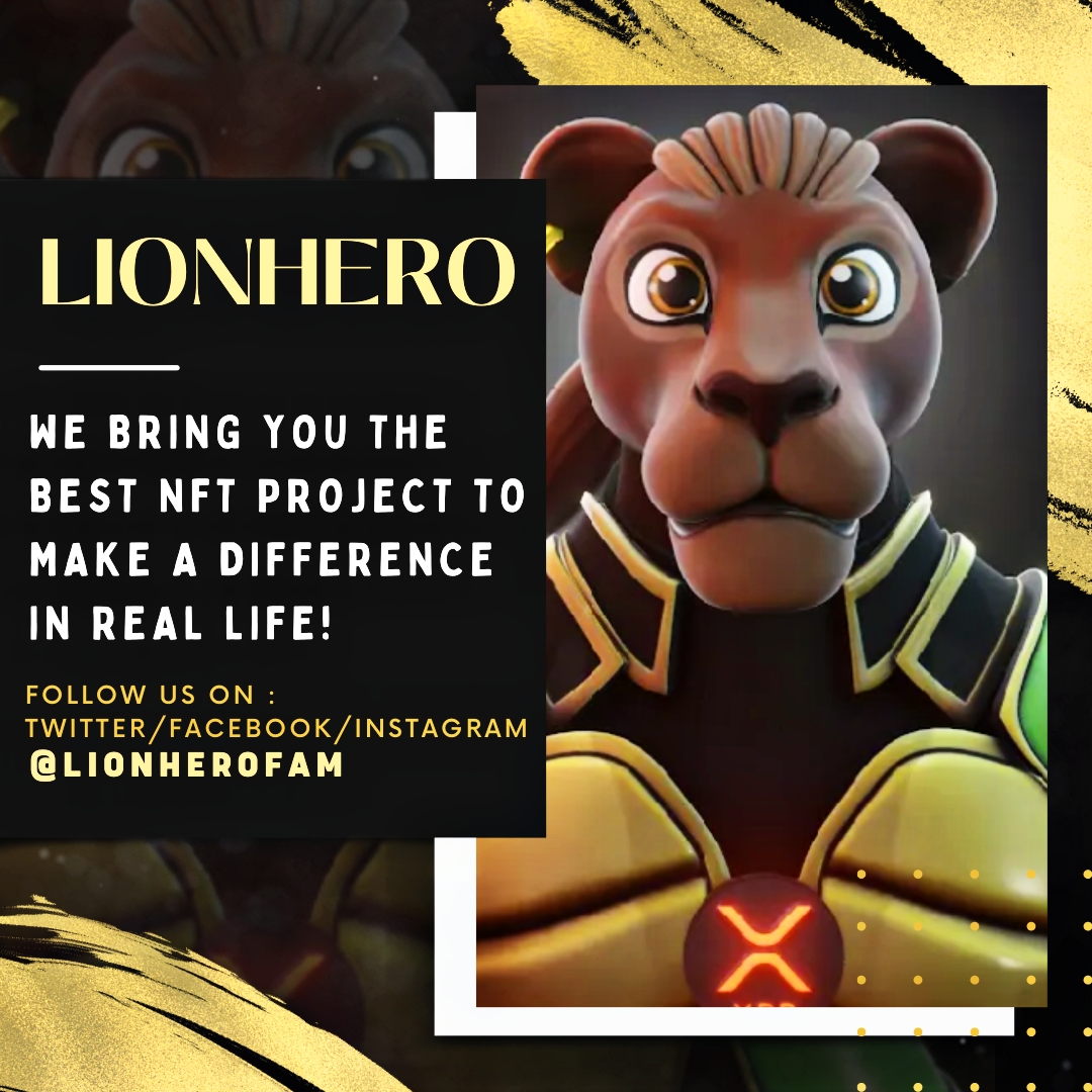 Our project is pure gold for our amazing community and the great purpose for which it was created.Join us and become a true hero. 📌Follow @Lionherofam 📌Join our discord server discord.gg/Ddrn8RDT #NFTProject #NFTs #XRPLcommunity #XRP