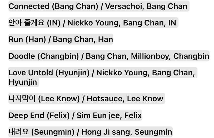 อมก 🥺🥺🥺🥺 อัลบั้ม skz replay เมมเบอร์ สตค. แต่ละคนจะโซโล่ของตัวเองเลย ข้อดีของการตาม #StrayKids 🥺 มีเพลงดีดีให้ฟังเยอะแยะไปหมดเลย แล้วรอบนี้ก็จะคงเป็นเพลงตามสไตล์ของแต่ละคนเลย คาดหวังแล้วนะ

SEUNGM1NE