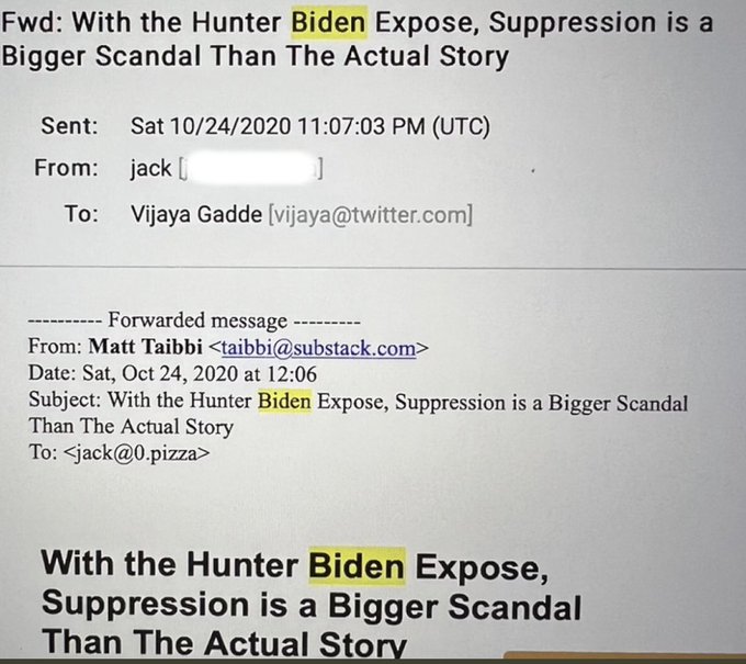 NaissanceDeVen's tweet photo. Well done. I only find 1 part questionable:
Taibbi: "I had to agree to certain conditions"

Birds of a feather, @elonmusk? Trust? Halftruth is not yet the truth:
Jack's mail was DOT pizza. They were using their own domain—their own DOT (like .net, .com) but but "he didn't know"🤨 https://t.co/0X69mWwsJ5