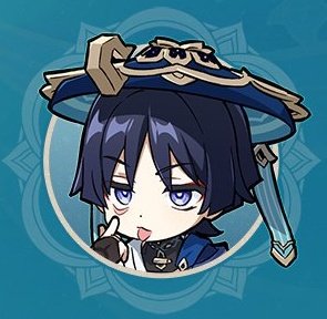 scaramouche (genshin impact) 1boy male focus tongue chibi solo tongue out hat  illustration images