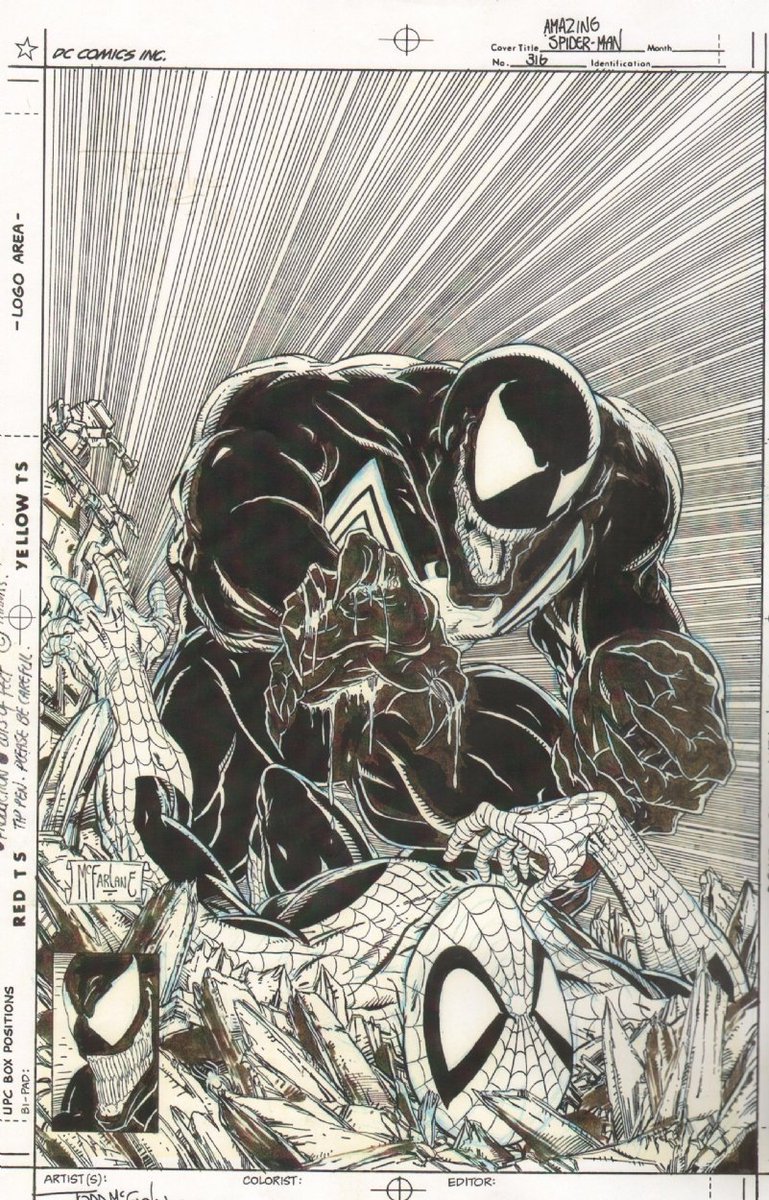 RT @theaginggeek: Venom vs. Spider-Man by @Todd_McFarlane 
#Venom #SpiderMan https://t.co/vcrxhsDSVO