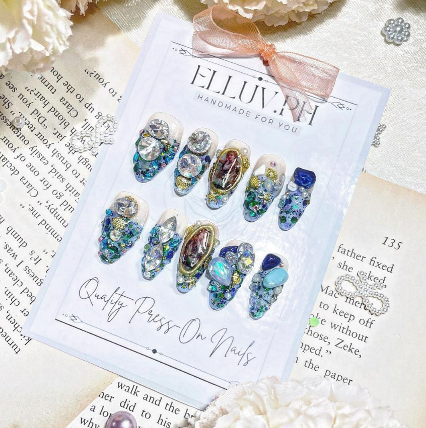 elluv_ph's tweet photo. mermaid inspired press on nails collection~

#cutenails #naildesign #elluvph #nail #customizednails #pressonnails #dognails #personalizednails #nailart #naildecoration #naildeco #nailsalon #nailfashion #nailsofinstagram #nailsoftheday https://t.co/Arx1R6j9DM
