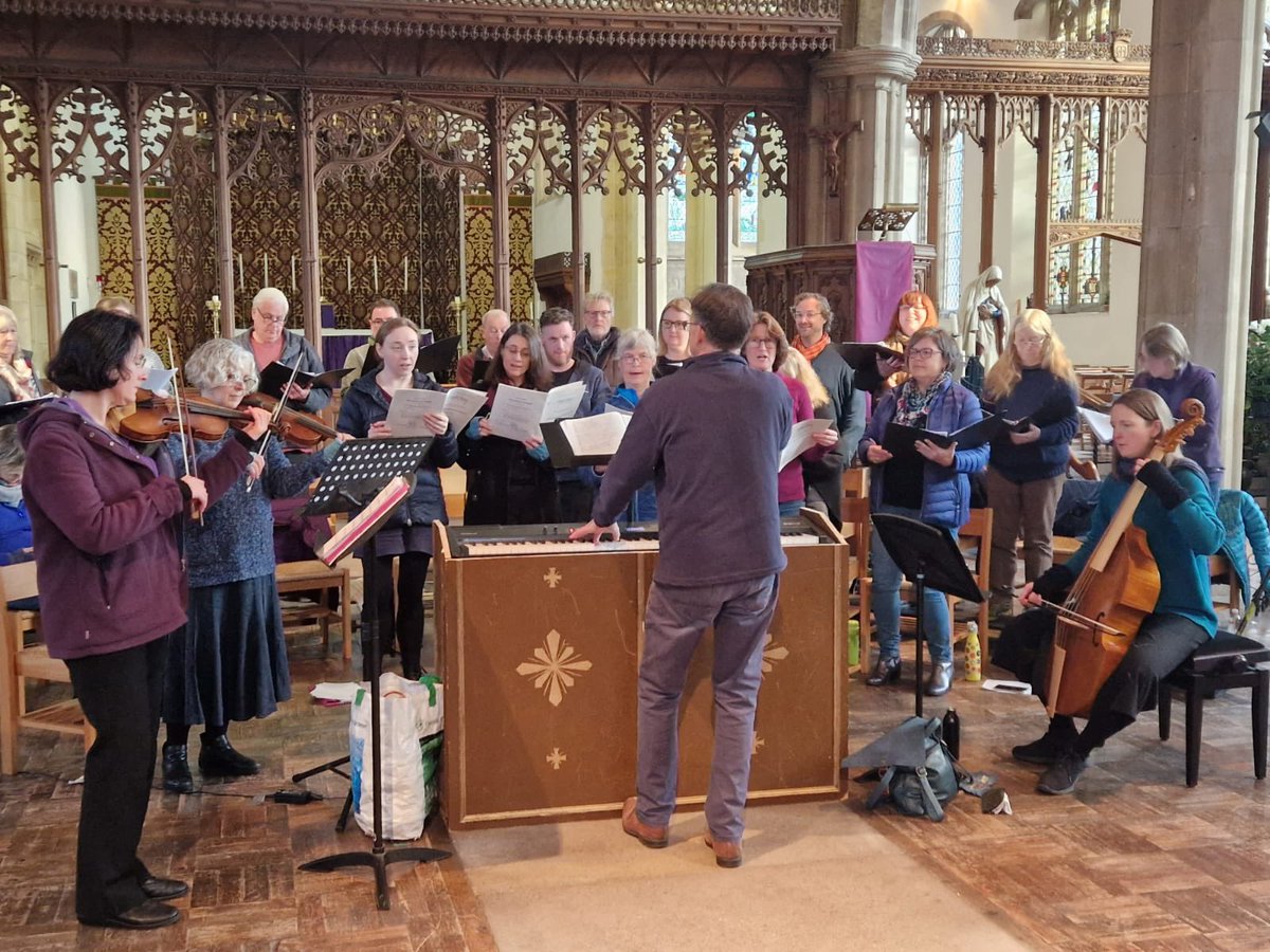 peterleechmuso's tweet photo. Few rehearsal pics from yesterday.Can’t thank @costanziconsort enough (&amp; @cappella_fede strings) 4 bringing beautifully sung diverse programmes to North Somerset audiences.May not be recognised elsewhere,but I’m proud of the work we do,changing perceptions &amp; expanding the ‘canon’ https://t.co/RBE2hK10Au