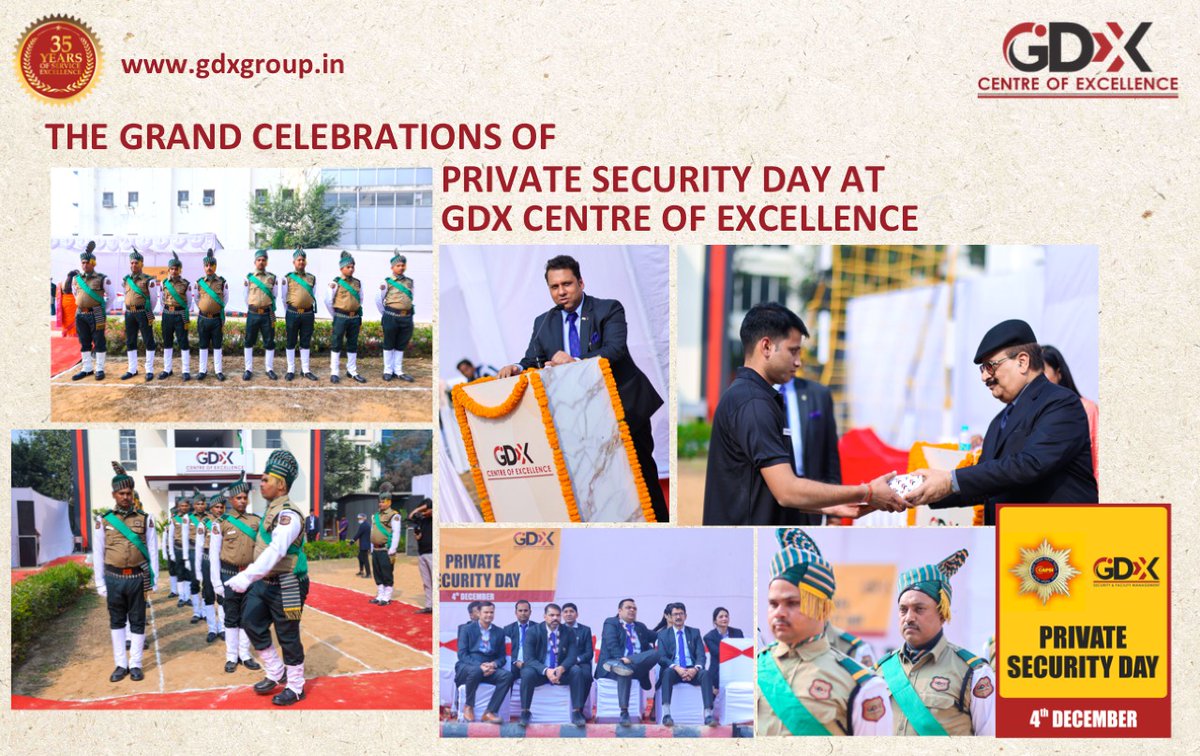 GDXfacility's tweet photo. Glimpses of the grand celebrations of #PrivateSecurityDay at the launch of GDX CENTRE OF EXCELLENCE.
#GDXGroup
#CAPSI
#PrivateSecurityIndustry
#PrivateSecurityGuards
#Security
#GDXuniqueservices
#GDX35YearsofServiceExcellence
#MaheshSharmaCMDGDX
#MaheshSharmaCMDGDXgroup https://t.co/pKA4yN1l4k