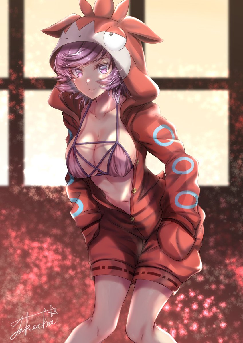 “Hay~ how do you like my new outfit?~ it’s designed after my main Pokémon, so what do you think?~ and yes the open zipper is meant to be fully open and no it’s not cause my breasts don’t fit well in the outfit…”

#LewdRP