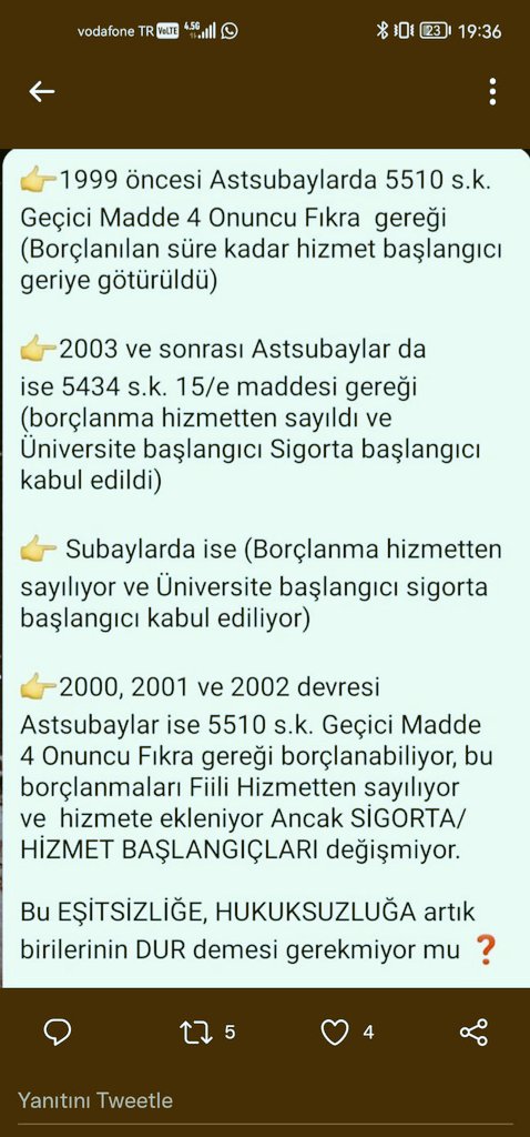 Ozzy (@dnzozzy) on Twitter photo <a href="/cetin_atess/">Çetin ATEŞ</a> <a href="/Mtnbb155/">🇹🇷 Metin Baba 🇹🇷</a> <a href="/Ahaber/">A Haber</a> 👉2000-2001-2002 mezunu Astsubaylar olarak tamamını cebimizden ödeyerek sivil okul borclanmasi yaptık ama SGK kabul etmedi. <a href="/cetin_atess/">Çetin ATEŞ</a> Bey, bu konuda açıklama yaparmısınız 🇹🇷👮♂️🇹🇷
#EGMveTSKBorçlanmaMağduru <a href="/cetin_atess/">Çetin ATEŞ</a> <a href="/Mtnbb155/">🇹🇷 Metin Baba 🇹🇷</a> <a href="/Ahaber/">A Haber</a> 👉2000-2001-2002 mezunu Astsubaylar olarak tamamını cebimizden ödeyerek sivil okul borclanmasi yaptık ama SGK kabul etmedi. <a href="/cetin_atess/">Çetin ATEŞ</a> Bey, bu konuda açıklama yaparmısınız 🇹🇷👮♂️🇹🇷
#EGMveTSKBorçlanmaMağduru