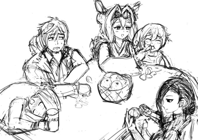 5周年ファンアート、進捗です…
フフッ…絶対終わんねえ… 