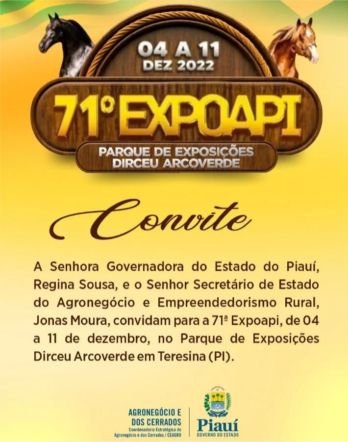adapi_pi's tweet image. É hoje!

Portão abre as 10h. Não percam a maior feira agro do norte/nordeste.

#adapi #expoapi