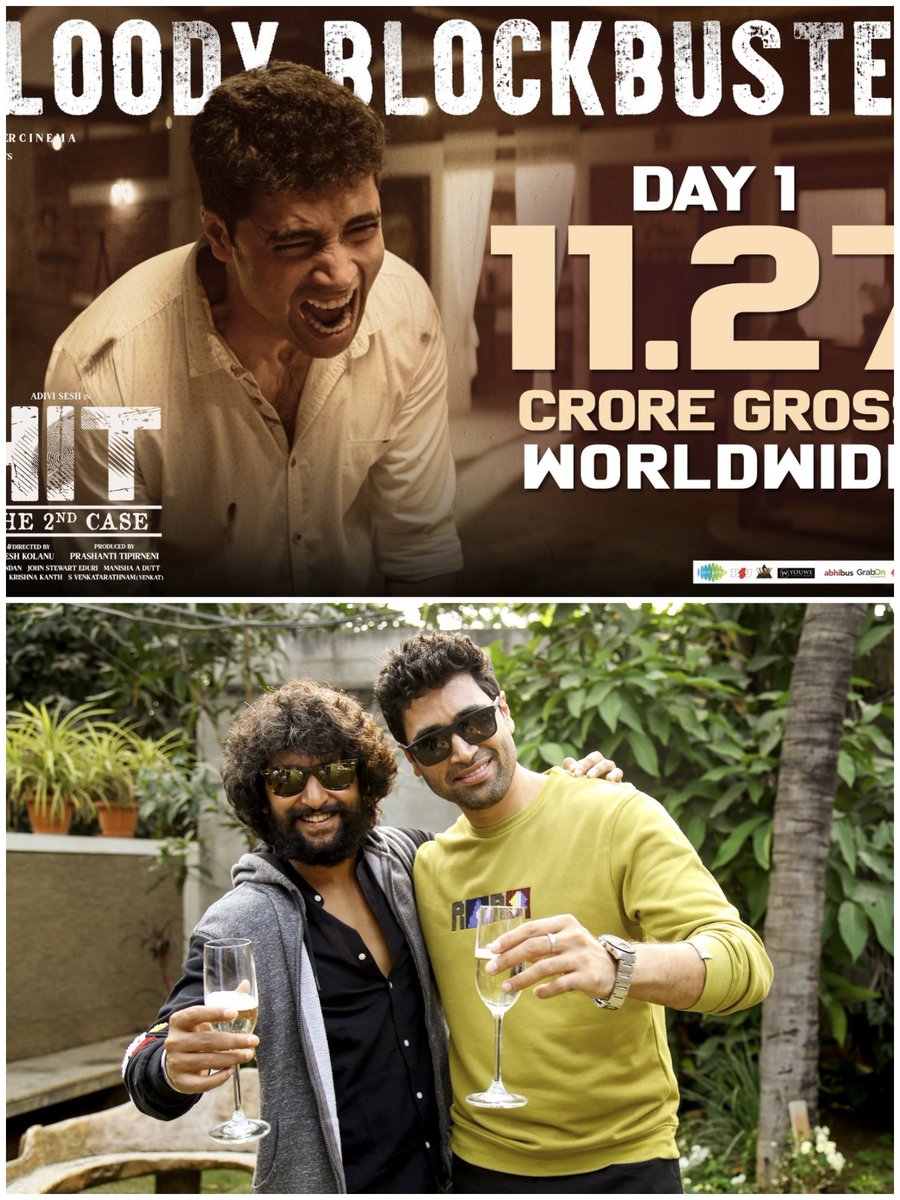 OTT_Army's tweet photo. #AdiviSesh Box office pull worked again after Major movie !! 

BLOODY BLOCKBUSTER duo of #HIT2 🔥

#hit2review #HIT3 #Nani #twitterfiles #HIT2onDec2 #Hit2TheSecondCase
#BloodyBlockbuster #centralworld https://t.co/yJCM0njixM