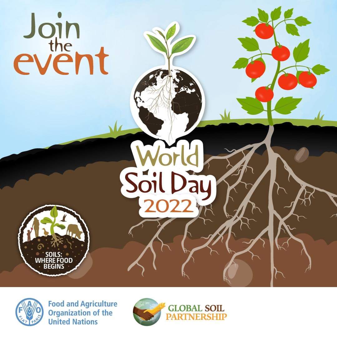 FAO Land, Soil and Water (@faolandwater) on Twitter photo TOMORROW IS #WORLDSOILDAY! 🌐 Register now to the official event 🎉 tiny.cc/21y0vz and don’t miss:
 
🇺🇳 high level opening session
🎭 artistic performance
🏆 soil prize winners
📖 soil contest results
...and more!!! #Soil4Nutrition
 
📆 5 Dec. 22
⏰ 12:20- 13:45 CET TOMORROW IS #WORLDSOILDAY! 🌐 Register now to the official event 🎉 tiny.cc/21y0vz and don’t miss:
 
🇺🇳 high level opening session
🎭 artistic performance
🏆 soil prize winners
📖 soil contest results
...and more!!! #Soil4Nutrition
 
📆 5 Dec. 22
⏰ 12:20- 13:45 CET