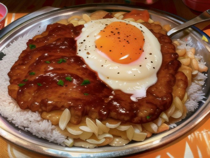 はい🙂 今日の昼食です😋 やっぱり目玉焼きがあう☝️🙂