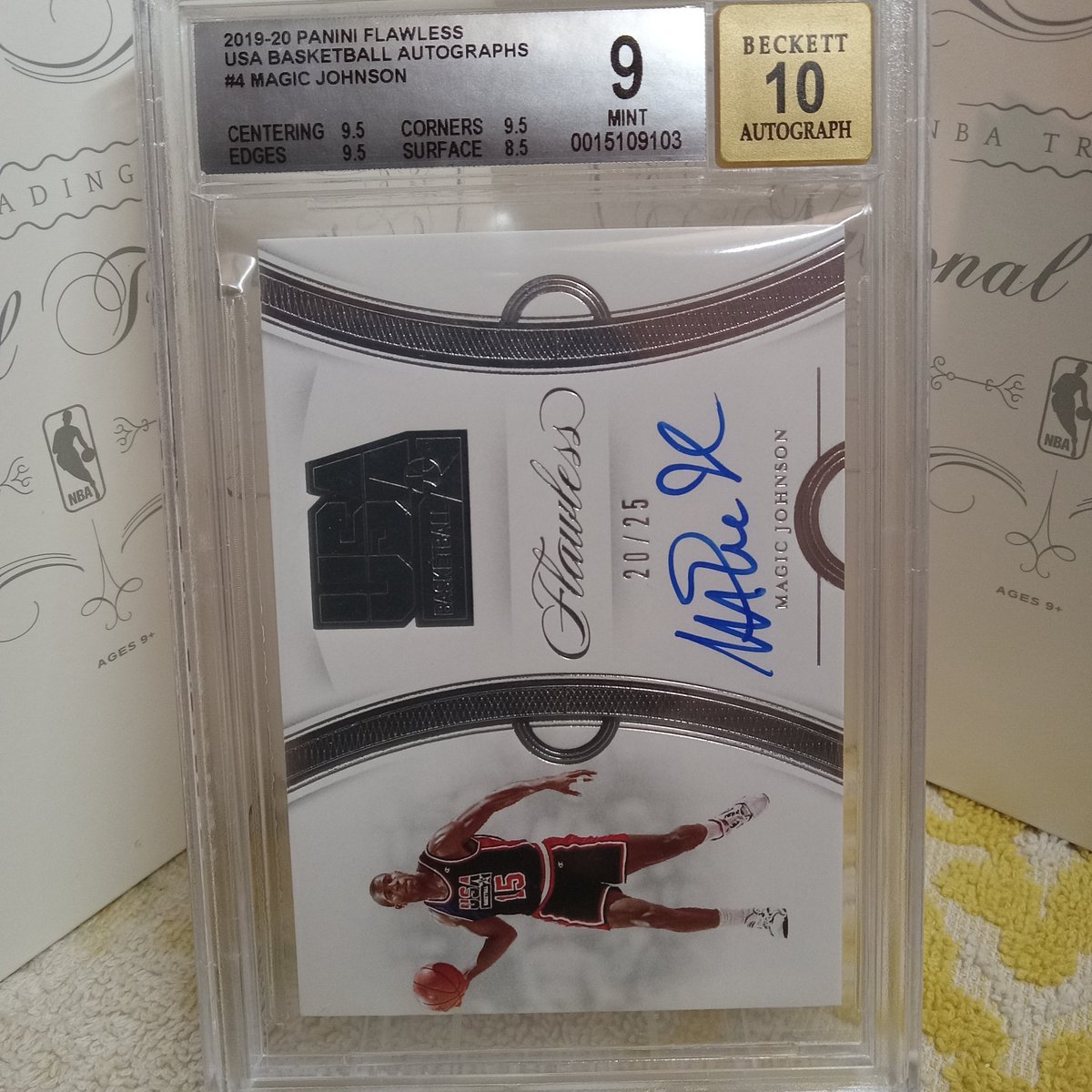 HpCollectables's tweet photo. #PCFriday * First ever graded card! * Magic Johnson * USA Basketball Auto! @HpCollectables @txcollectables3 https://t.co/HQvCmZuXCE