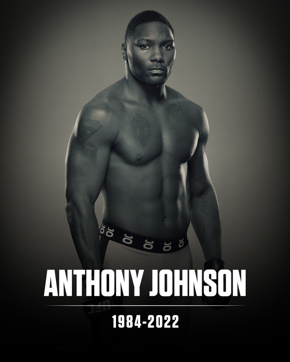 SatzStar's tweet photo. A great man, a great soul and a great fighter .....RIP #anthonyrumblejohnson 
#UFC #rumblejohnson #MMA #MMATwitter #anthony_johnson @Anthony_Rumble https://t.co/0w088jBafH