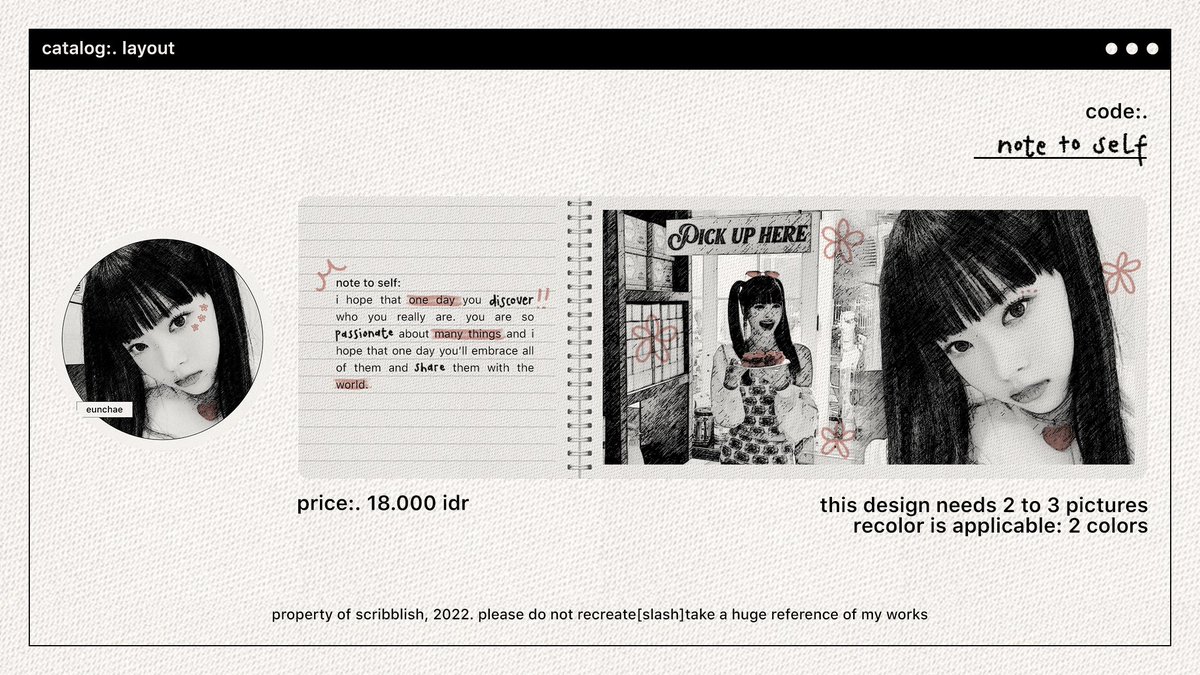 Chiquita (@chiquitagiving) on Twitter photo FLASH GIVEAWAY ๐
Gantian dulu, kali ini Chiqui bawa layout dengan gaya sketch andalannya auntie Asha <a href="/scribbIish/">asha: open.</a> yang mau โnote to selfโ angkat tangannya?!
Retweet tweet ini, aku tunggu sampai 13:25 WIB ya hihihi FLASH GIVEAWAY ๐
Gantian dulu, kali ini Chiqui bawa layout dengan gaya sketch andalannya auntie Asha <a href="/scribbIish/">asha: open.</a> yang mau โnote to selfโ angkat tangannya?!
Retweet tweet ini, aku tunggu sampai 13:25 WIB ya hihihi