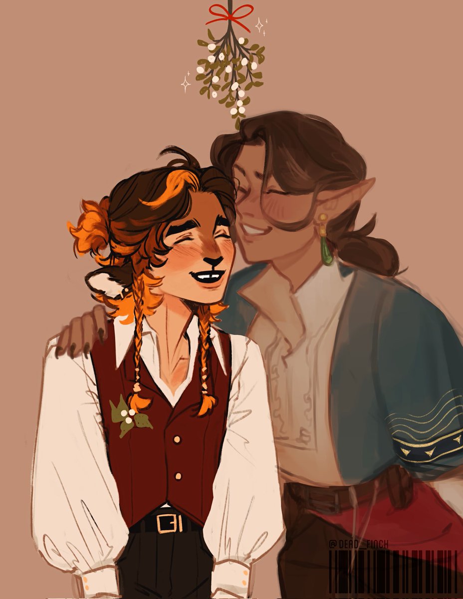 #ocmistletoe #DnDcharacter 
may i offer u a smooch in these trying times 🥺