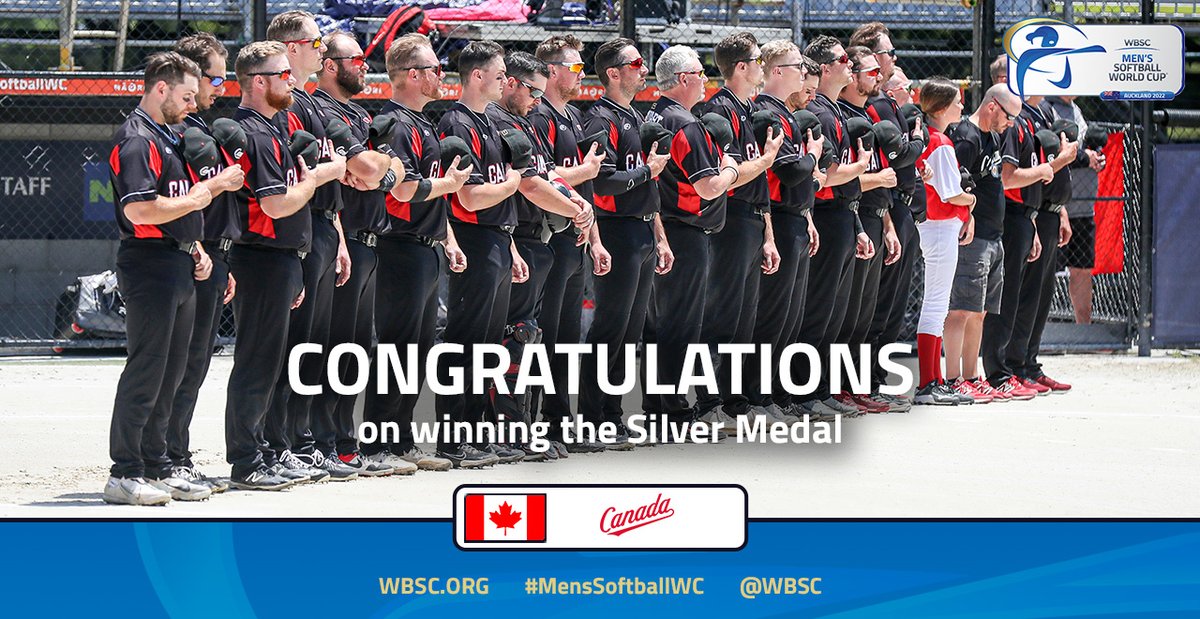 🥈🇨🇦 Congratulations to Canada on winning the Silver Medal!

#MensSoftballWC