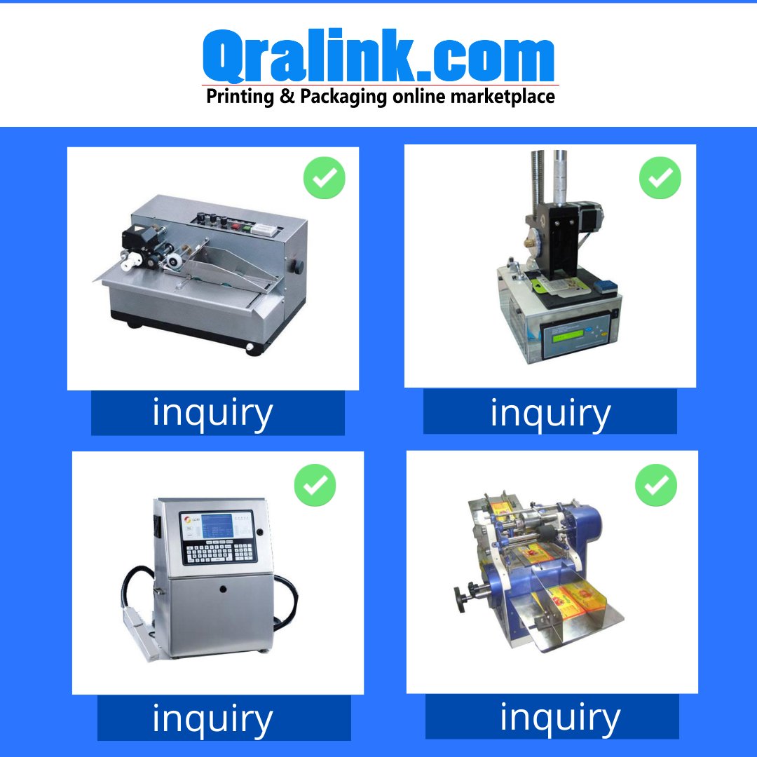 qralink's tweet image. #AutomaticCodingMachine #ContactCoder #InkjetBatchCodingMachine #LabelCodingMachine
#qralink #b2b #printing #packaging #Wholesale #Suppliers #packing #Customized #marketplace #Product #business #online #portal #listing

Register url : bit.ly/3Eb9GTb
whatsapp...