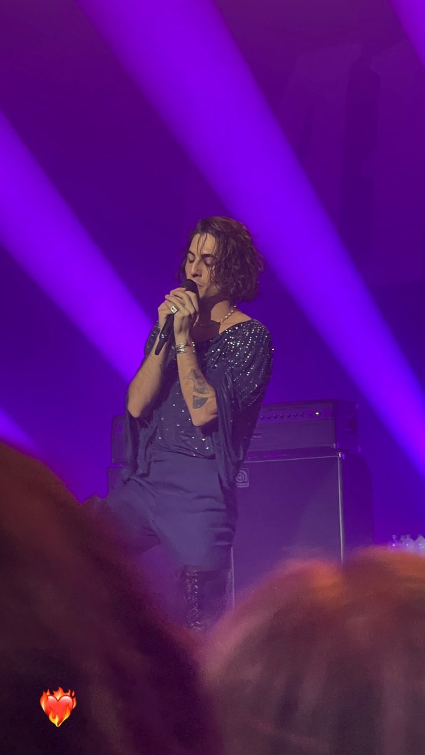 MÅNESKIN OFFICIAL on Twitter "📸 Damiano David tonight on