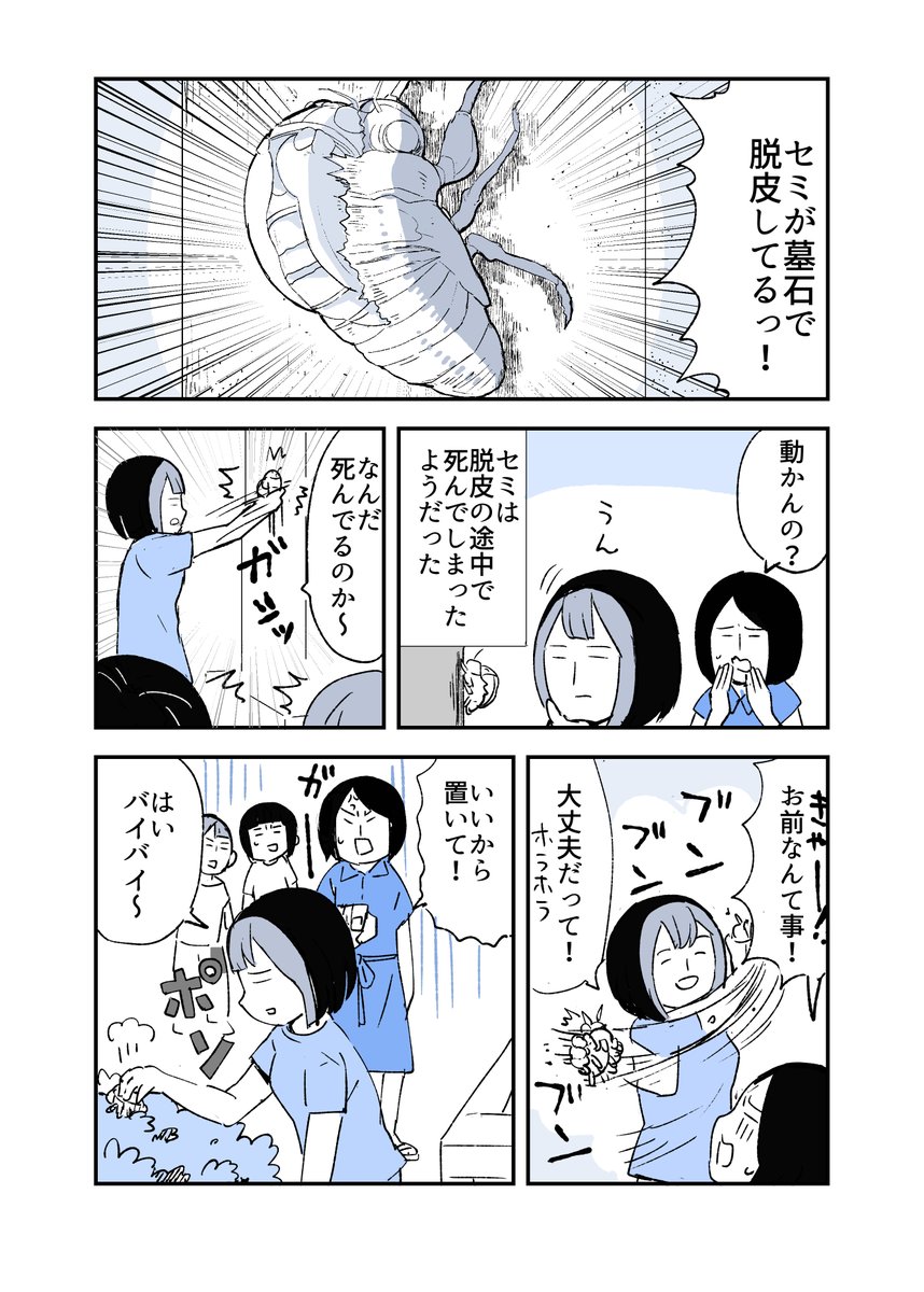 セミの怨霊を見た話
#人から聞いた不思議な話を漫画にしてみた 