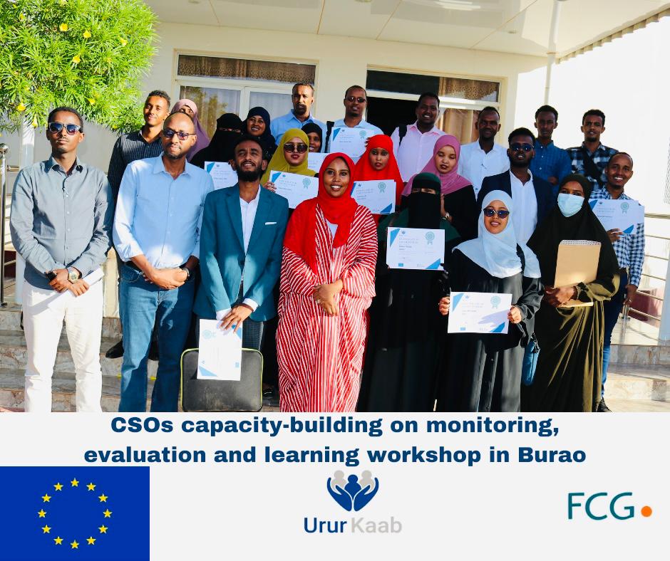 #CSOscapacitybuilding We have concluded the 3-day Monitoring, Evaluation, and Learning workshop in Burao for 26 M&amp;E practitioners taking part in the training representing 13 CSOs in-Eastern regions of Somaliland