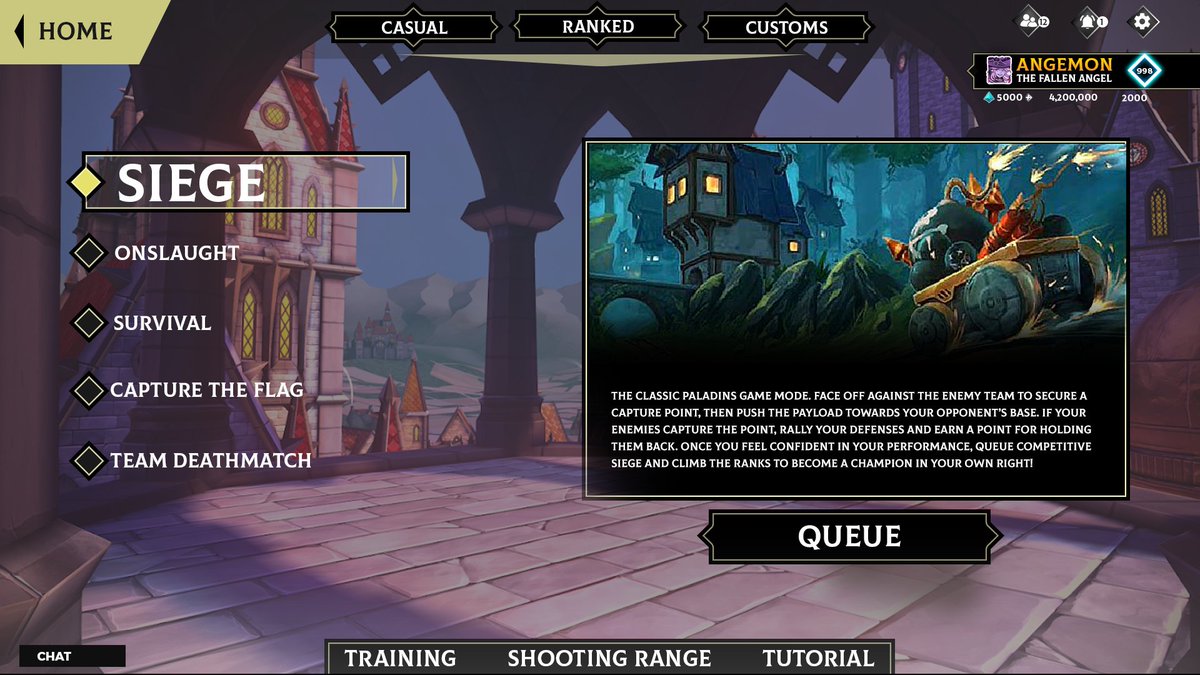 A couple of months ago, I told you all I have been working on some Paladins UI stuff. Well, I didn't completely abandon it, but I stopped working on it altogether in July. 
I opened the files today and did some editing and small changes. Here is what I have to show.