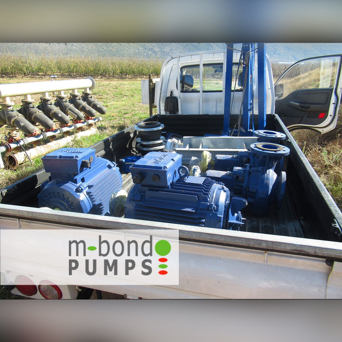 Another 5 star load of high quality repaired electric motors and irrigation water pumps being delivered for installation to a large fruit farm for installation before the season start. #irrigationpump #electricmotorsforsale #waterpump #mbondpumps #waterpumprepair